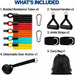 Resistance Bands with Handles, 150 LBS Stackable Heavy Duty Resistance Tubes, 11-Piece Home Gym Exercise Set with Door A
