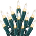 Christmas Lights 100 Count Clear Mini Lights Green Wire UL Certified Connectable Warm White String Lights for Christmas 