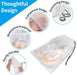Clear Shoe Bags for Travel 5 PCS, Drawstring Travel Shoe Bags for Packing