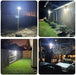 Solar Lights Outdoor Waterproof, 288 LED 2800LM Motion Sensor Outdoor Lights with Remote Control, 4 Head Solar Flood Lights Outdoor for Patio, Garage, Yard, Wall, IP65 Security Lights 2 Pack