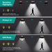 Solar Outdoor Lights - 3000LM 188 LED Motion Sensor Outdoor Lights, 4 Heads Security Light,IP65 Waterproof, Easy Install