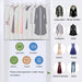 Clear Garment Bags for Hanging Clothes, 60 Inch, 7 Pack with 5 Cedar Balls