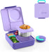 Box Kids Insulated Leakproof Bento Lunch Box with Food Jar (Purple Plum)