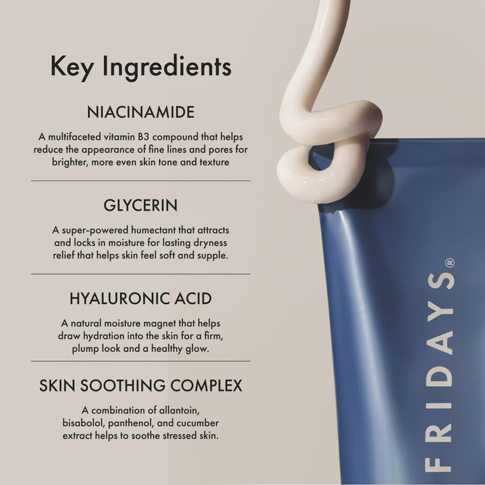 Mini Jet Lag Mask - Hydrating Overnight Face Mask, Moisturizer + Eye Cream - Enriched with Hyaluronic Acid, Niacinamide, + Antioxidants - Multitasking Travel Size Skin Care (1 Oz)