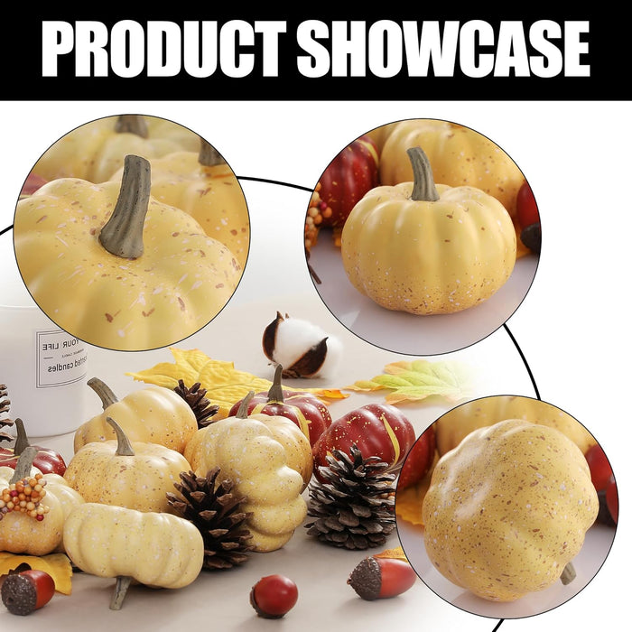 Pumpkin Decor Set, 23 PCS Fall Harvest Bowl Filler Decorations