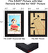 4x6 Picture Frame Distressed Farmhouse Wood Pattern Set of 4,Display 3.5x5 with Mat or 4x6 Without Mat,Multicolour
