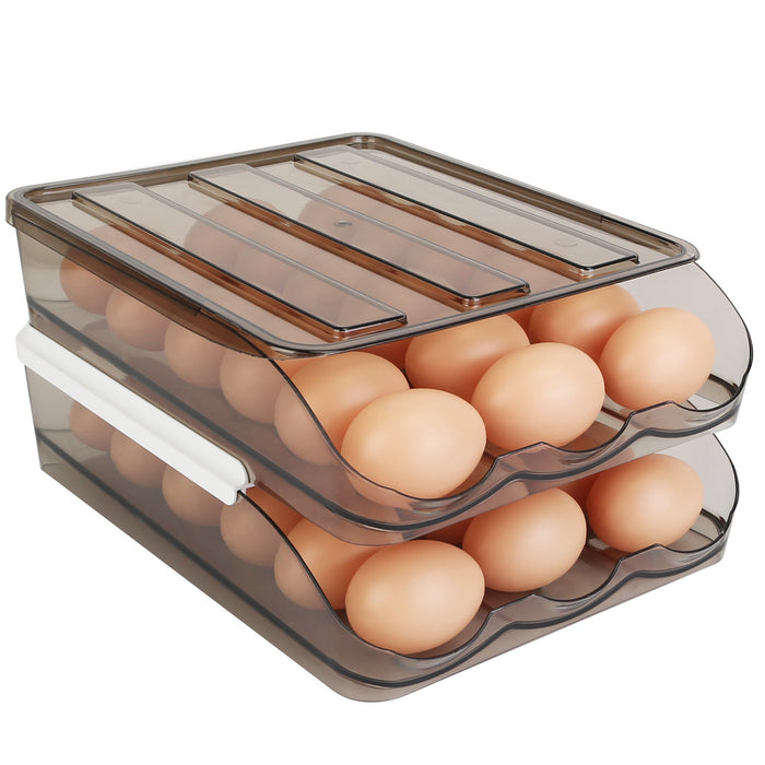 Double-Layer Rolling Egg Organizer