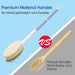 Back Scrubber Anti Slip for Shower, Shower Brush Long Handle with Stiff and Soft Bristles, Body Exfoliator for Bath or Dry Brush(Blue)