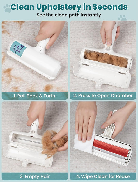 Pet Hair Remover Roller, Reusable Lint Roller for Dog and Cat Hair
