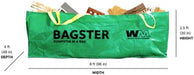 BAGSTER 3CUYD Dumpster in a Bag holds up to 3,300 lb, Green