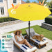 9FT Outdoor Patio Umbrella with Tilt and Crank, Yellow