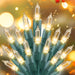 Clear Christmas String Lights 50 Count 10 Feet Incandescent Bulb
