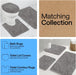 Bath Rug Mat for Bathroom, Absorbent Chenille, 24x17 Gray