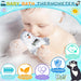 Baby Bath Thermometer, Cute Otter Floating Water Thermometer for Newborns & Infants, Safe and Accurate Room and Bathtub Temperature Monitor, Grey
