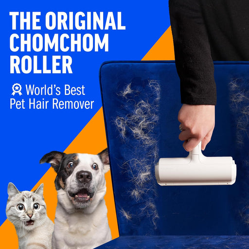 Pet Hair Remover – Original Size Reusable Lint Roller for Cat & Dog Hair on Furniture, Couch, Carpet, Car, Rugs & Beddin