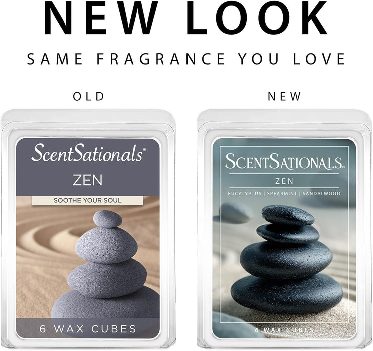 Zen - Eucalyptus Scented Wax Melts 10oz (24 Cubes)