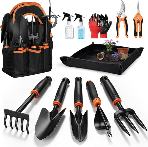 Gardening Tools, 12 Pcs Garden Tool Set for Planting & Weeding