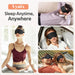 ® Sleep Mask for Men Women - 100% Blackout Eye Masks for Sleep - 3D Soft Sleeping Mask for Side Sleepers - Zero Pressure Lash Extensions Eye Cover Shade for Airplane Travel Essentials, Black
