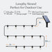 Ambience Pro Solar Powered Outdoor String Lights -27 ft Commercial Grade Waterproof Edison Patio Lights, Shatterproof LE