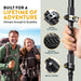 100% Carbon Fiber Trekking Poles by USA Brand - Ultra Strong Lightweight Collapsible Hiking Poles with Cork and EVA Foam