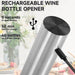 Electric Wine Opener Gift Set, Automatic Electric Wine Bottle Corkscrew Opener Rechargeable with Foil Cutter, Automatic 