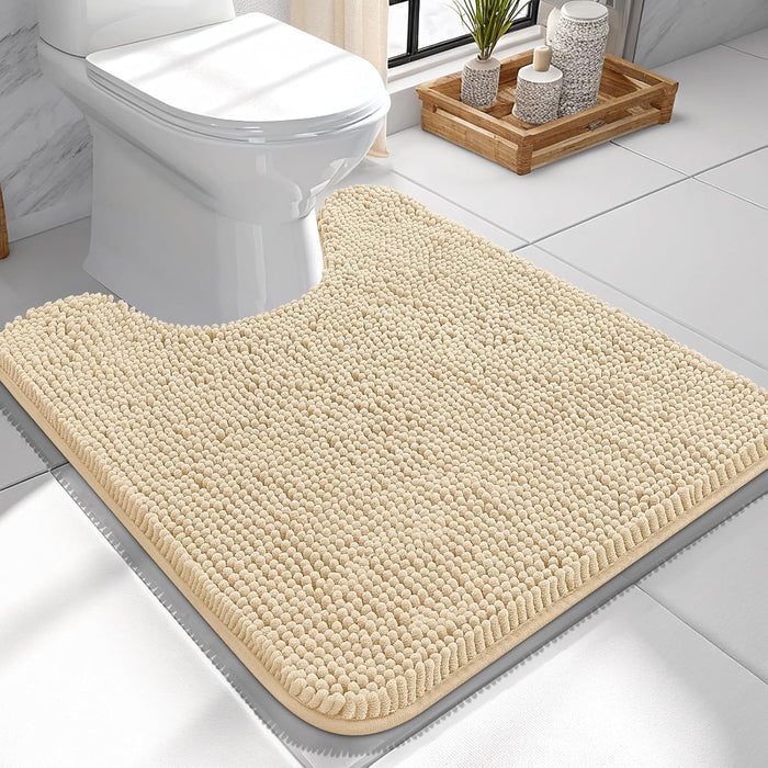 Bathroom Rugs 30X20, Extra Soft Absorbent Chenille Bath Rugs, Rubber Backing Quick Dry, Machine Washable Bath Mats for Bathroom Floor, Tub and Shower, Home Decor Accessories, Grey