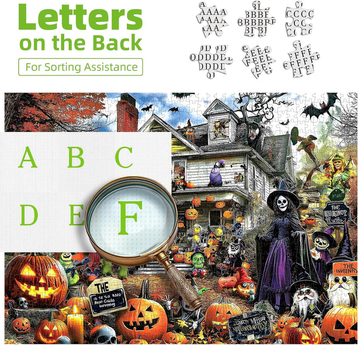 Halloween 1000 Piece Jigsaw Puzzle for Adults, 27.5" x 19.7"