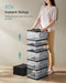 Foldable Shoe Boxes, 6-Tier for 18 Pack, Fit up to US size 13