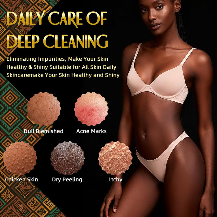 3 Pack African Net Sponge Authentic Rosewood Exfoliating Washcloth