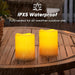 Solar Candles Outdoor Waterproof, Sensor Only, Dusk to Dawn, 3"x4"
