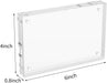 4x6 Acrylic Picture Frames 3 Pack, Clear Picture Frames，20% Thicker