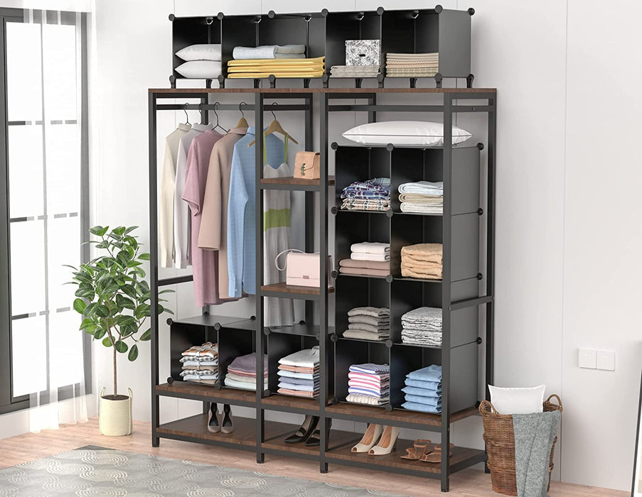 Closet Organizers and Storage, 9 Cube Storage Organizer, Black