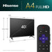 40-Inch Class A4 Series FHD 1080p Smart Roku TV with Alexa Compatibility (40A4NR) - Dolby Audio, Slim Bezel Design, Google Assistant
