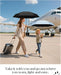 Mini Travel Umbrella with Case, Compact Pocket Size UV Sun & Rain
