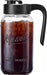 Mason Jar Pitcher, 64 oz (2 quart), Glass Pitcher with Lid
