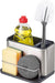 Joseph Joseph Surface Stainless Steel Caddy Sink Area Organizer and Sponge Holder, Gray
