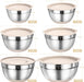 Mixing Bowls with Airtight Lids Set, 26PCS Stainless Steel Khaki Bowls with Grater Attachments, Non-Slip Bottoms & Kitch