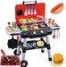 Kids Play Kitchen Toys, Kids BBQ Grill Playset, Play Grill Toys