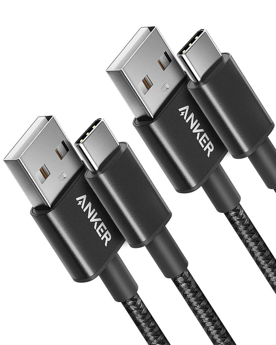 USB A to USB C Cable, USB to USB C Cable(2Pack,3ft,Black)