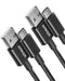 USB A to USB C Cable, USB to USB C Cable(2Pack,3ft,Black)