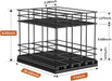 Pull Out Spice Rack Organizer for Cabinet, Slide Out Spice Racks
