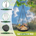 Hanging Platform Bird Feeder, 9 in, Black