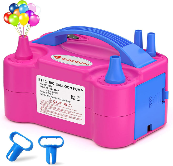 IDAODAN Electric Balloon Pump, Portable Electric Balloon Blower Machine Inflator Air Pump for Party Decorations