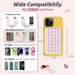 (2 Pack) Suction Cup Phone Case Mount Double Sided, Clear & Light Pink