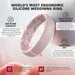 Women's Silicone Engagement Rings, 5.5mm Wide 2mm Thick