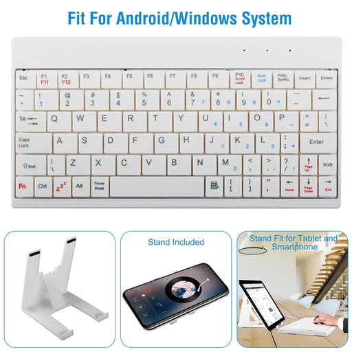 80-Key Mini USB Wired Keyboard with Carry Bag