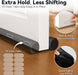 Under Door Draft Stopper for Bottom of Doors 38" Black