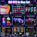 150Pcs Glow in the Dark Party Supplies for Kids and Adults