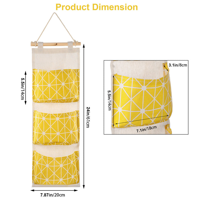 Three-Pocket Hanging Storage Organizer