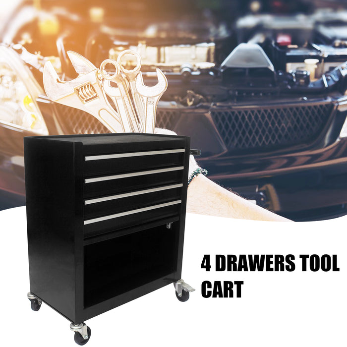 Heavy-Duty Rolling Metal Tool Cart